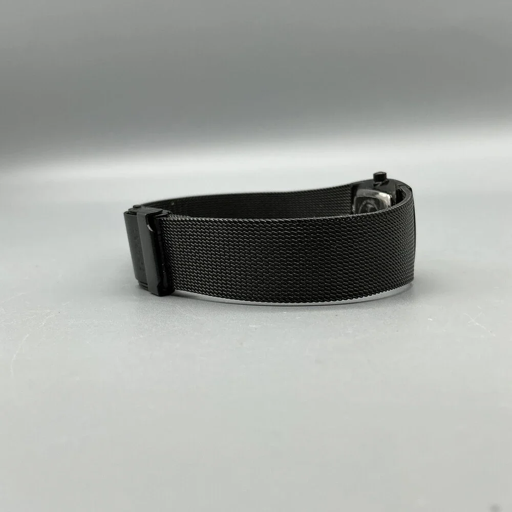 Skagen Womens Watch 21mm Black Dial Crystals Mesh Bracelet Steel New Battery